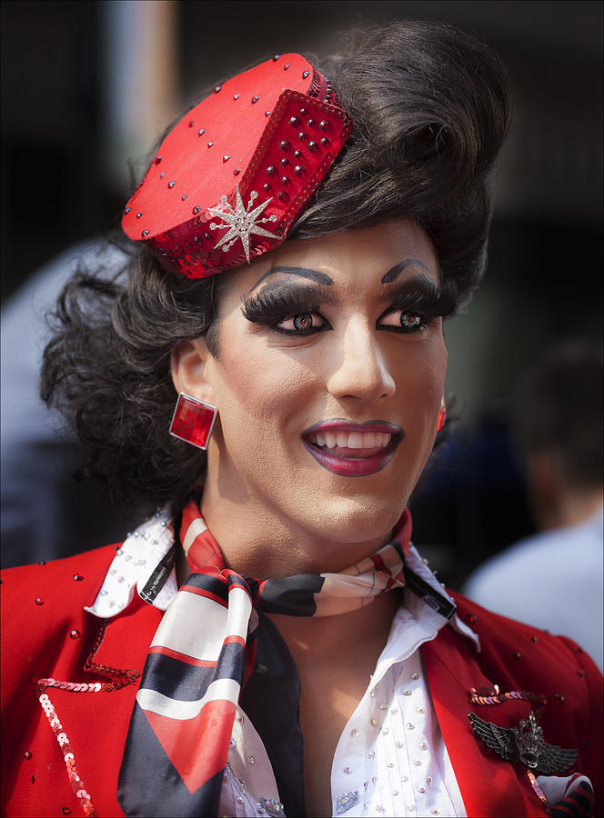 Gay Pride Parade NYC 2014 Drag Queen Photograph by Robert Ullmann