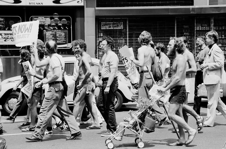 Vintage Photograph - Gay Rights Demonstration during The Democratic National Convention in NYC - 1976 by Mountain Dreams
