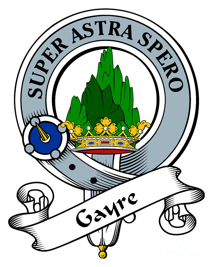 Clan Digital Art - Gayre Clan Badge by Heraldry