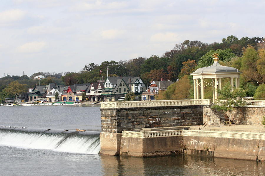 Gazebo at Boathouse Row Photograph by Lou Ford