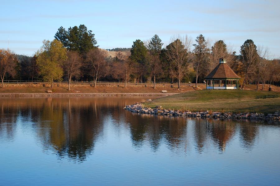 Gazebo at Canyon Lake Photograph by Greni Graph