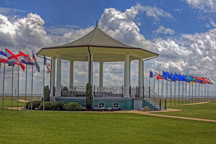 Gazebo at Fort Monroe Photograph by Jerry Gammon