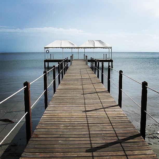 Landscape Photograph - #gazebo #dock #muelle #samana #samaná by Idrialis Castillo