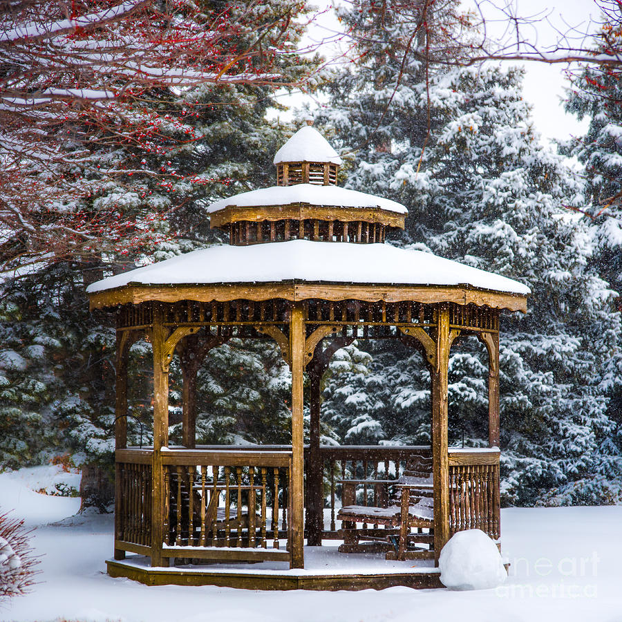 Gazebo In Archbold Ohio Photograph by Michael Arend