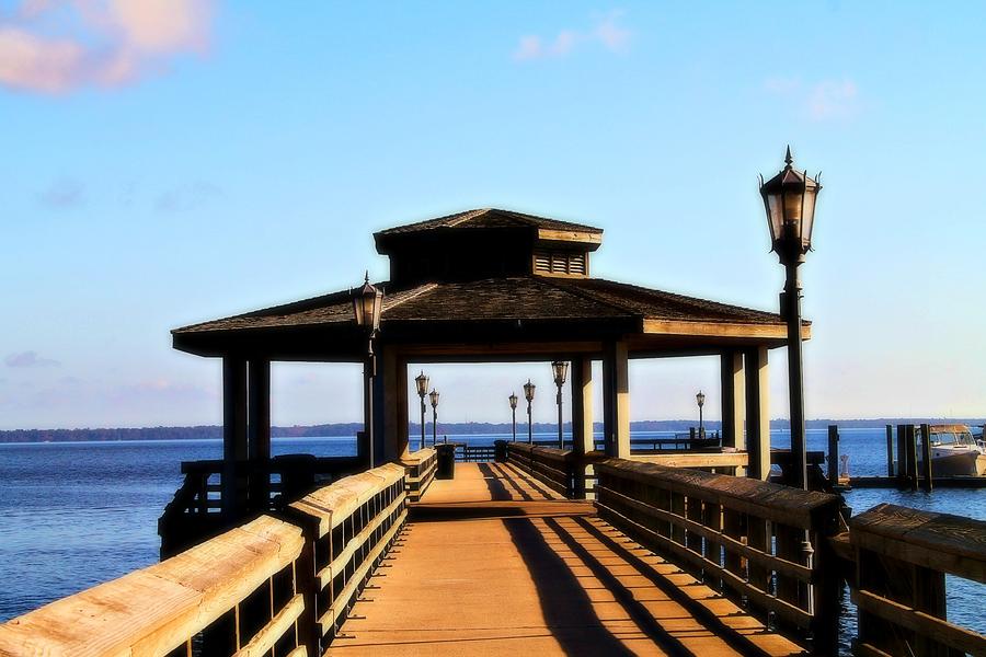 Gazebo On The Water Photograph by Vicki Dreher