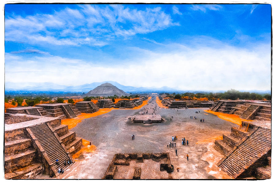 Gazing Down Upon Teotihuacan Photograph by Mark Tisdale
