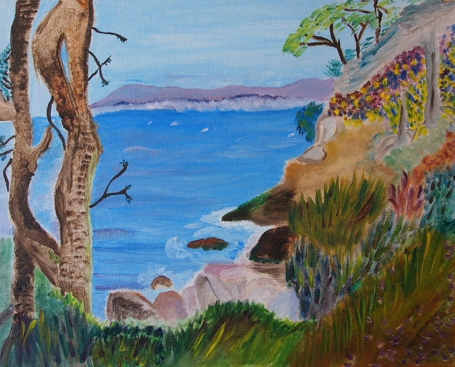 Gazing Out To Sea Painting by Meryl Goudey