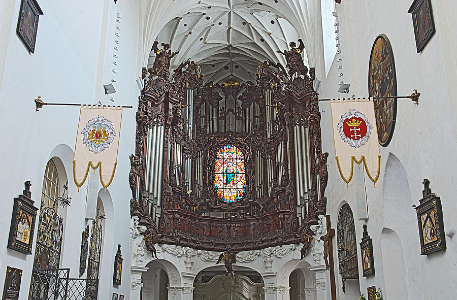 Gdansk Oliwa  organ in the Cathedral Poland Photograph by Marek Poplawski