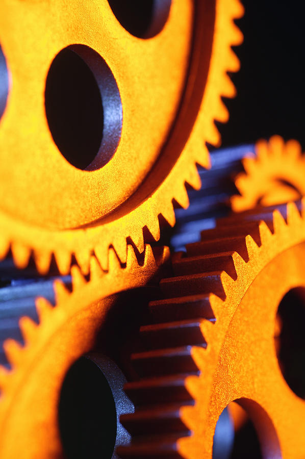 Close Up Photograph - Gears by Don Hammond