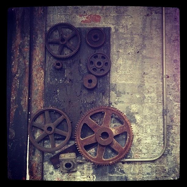 Rusty Photograph - #gears #rusty by Jan Pan