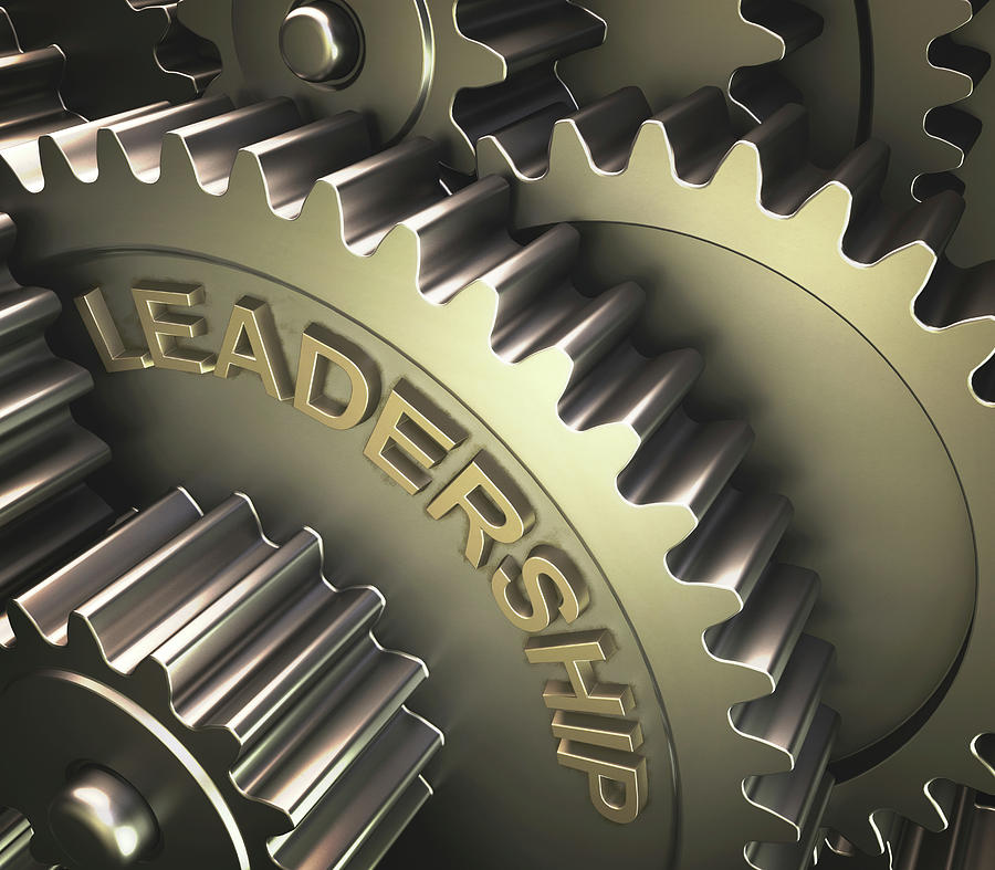 3 Dimensional Photograph - Gears With The Word leadership by Ktsdesign