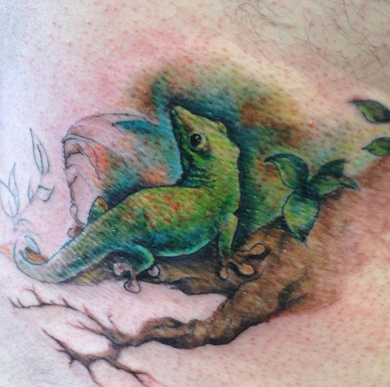lizard tattoo by deadeyedebo on DeviantArt