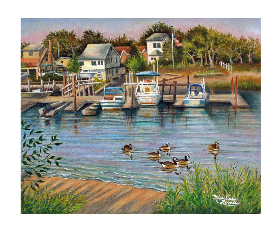 Hamilton on the Bay Painting by Madeline  Lovallo