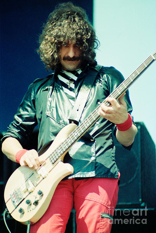 Geezer Butler of Black Sabbath during 1980 Tour  Photograph by Daniel Larsen