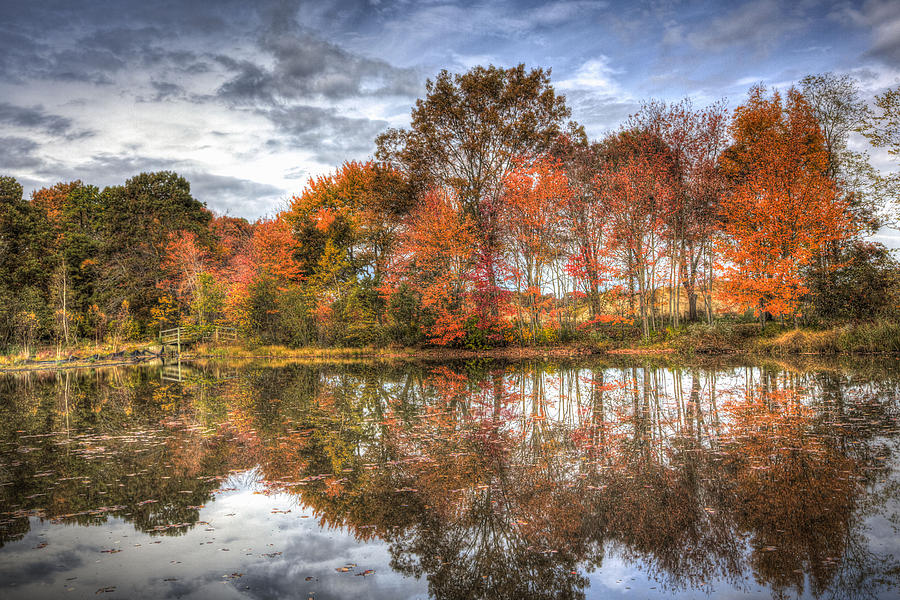 Geiger Lake Fall Photograph by Steve Gravano - Fine Art America