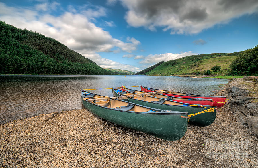 Boat Photograph - Geirionydd Lake by Adrian Evans