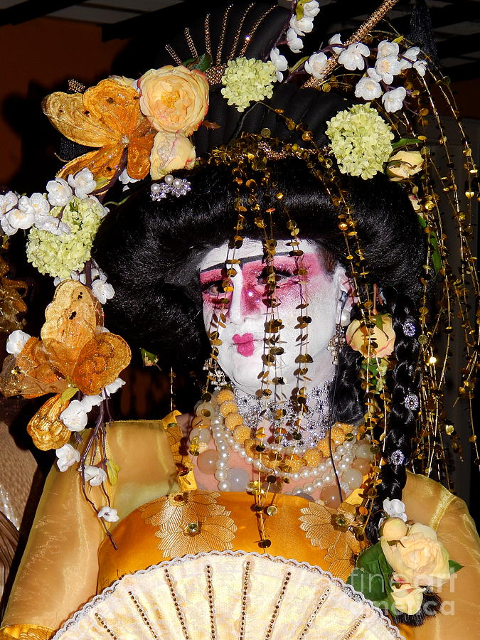 Geisha Colour Photograph by Michael Hoard