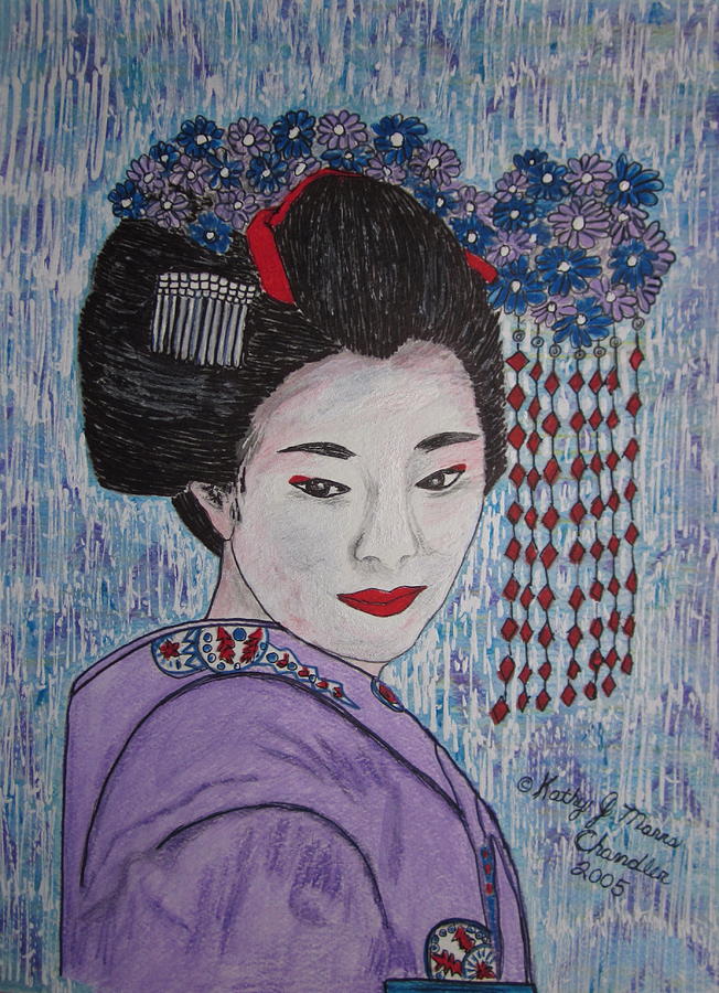 Geisha Girl Painting by Kathy Marrs Chandler - Fine Art America