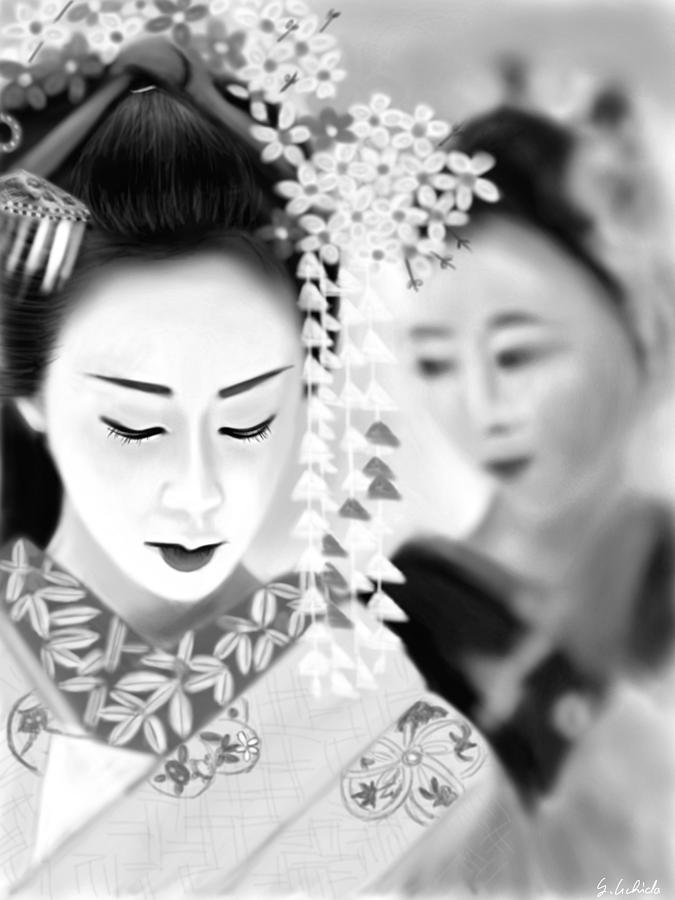 Portrait Painting - Geisha No.171 by Yoshiyuki Uchida