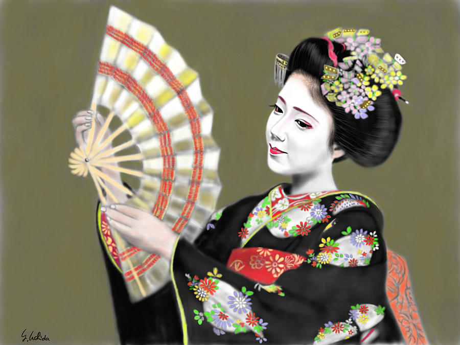 Geisha No.172 Painting by Yoshiyuki Uchida - Fine Art America