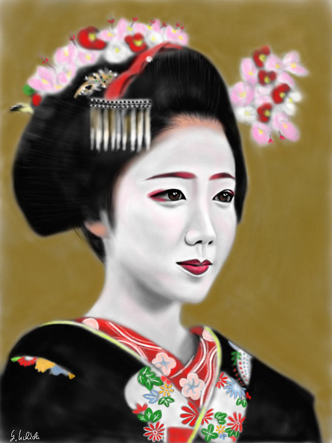 Geisha No.175 is a painting by Yoshiyuki Uchida which was uploaded on Janua...