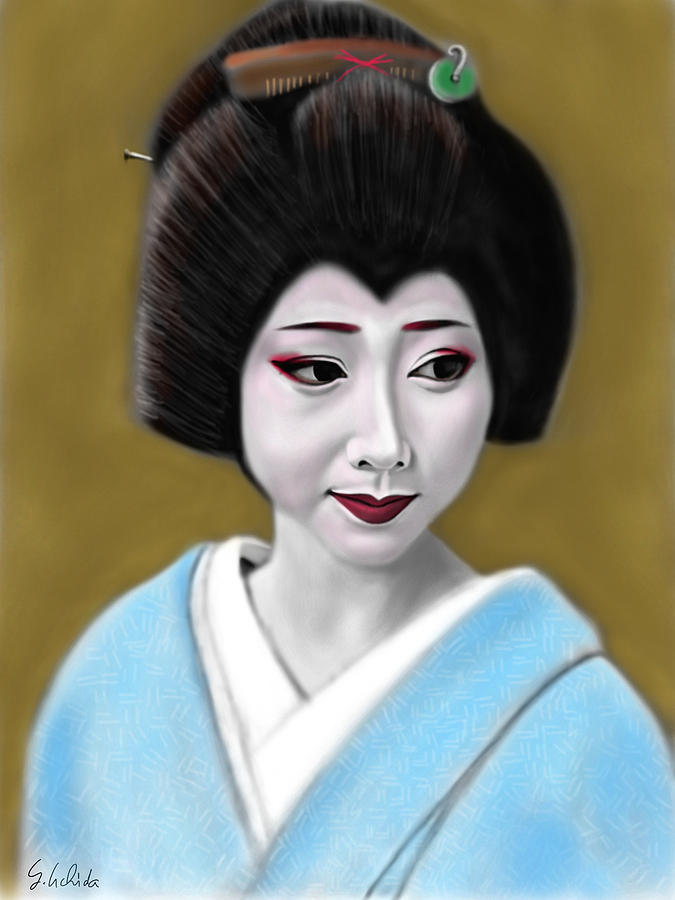Portrait Painting - Geisha No.179 by Yoshiyuki Uchida