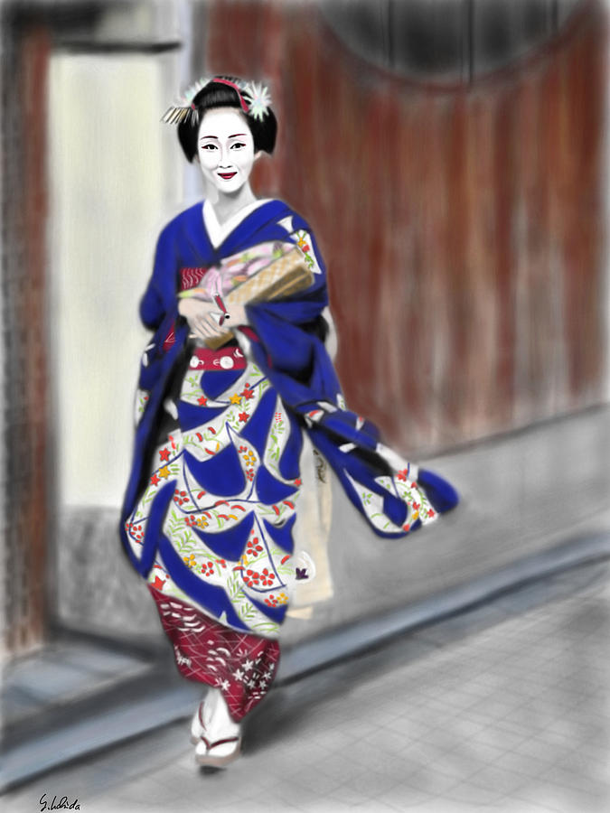 Geisha No.6 Painting by Yoshiyuki Uchida