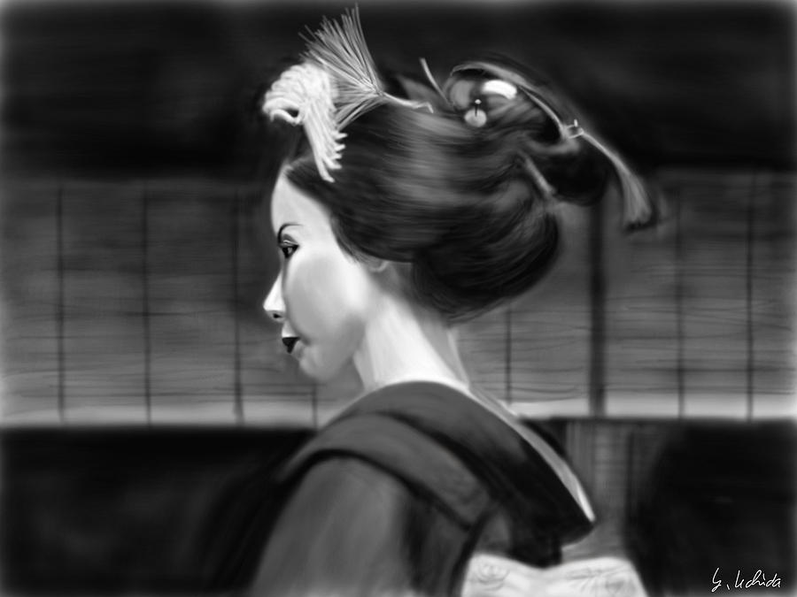 Portrait Painting - Geisha No.98 by Yoshiyuki Uchida