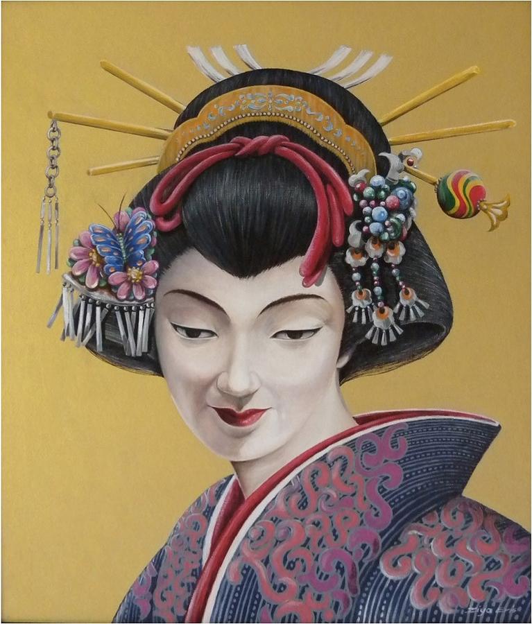 Geisha Painting by Ziya Eris - Fine Art America