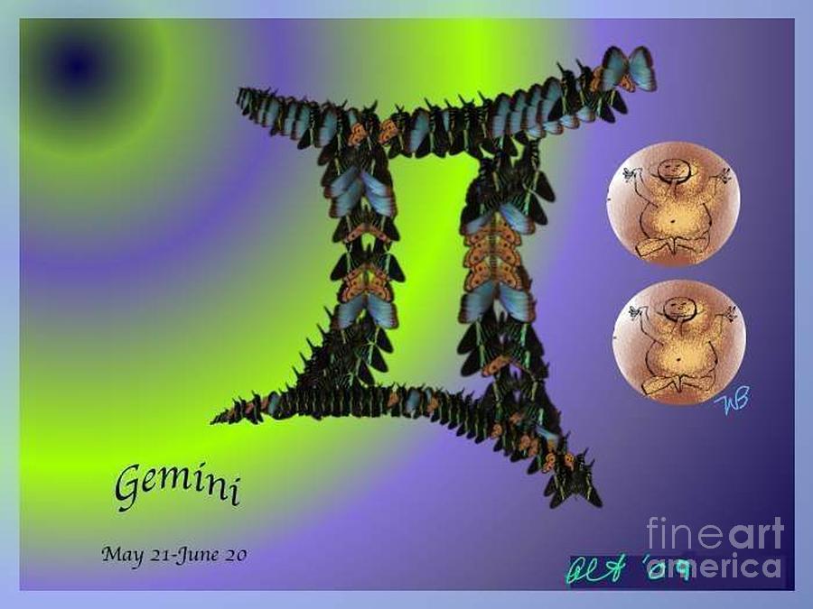 Gemini by Alice Terrill and William Baumol Digital Art by Alice Terrill