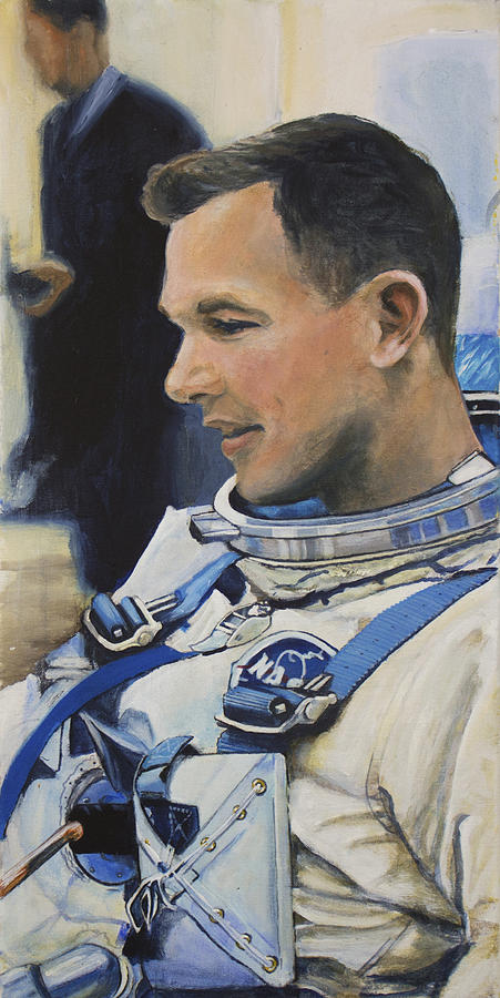 Nasa Painting - Gemini VIII Dave Scott by Simon Kregar