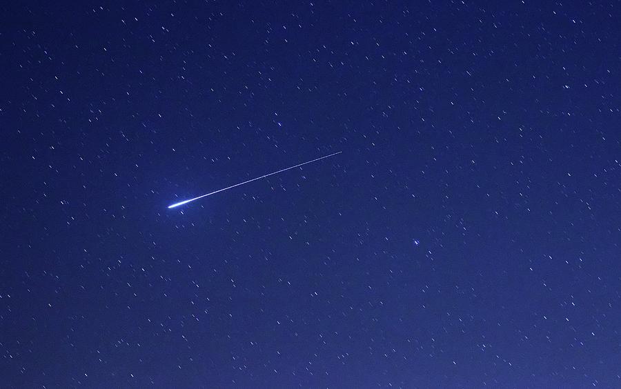 Geminid Meteor Photograph by Luis Argerich