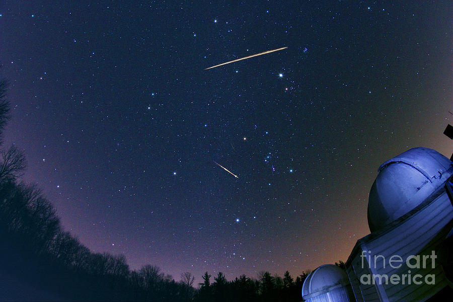 Geminid Photograph - Geminid Meteors by John Chumack