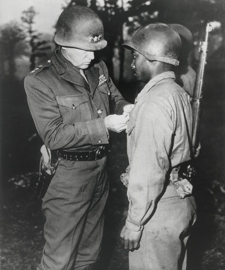Gen. George Patton, Pins The Silver Photograph by Everett