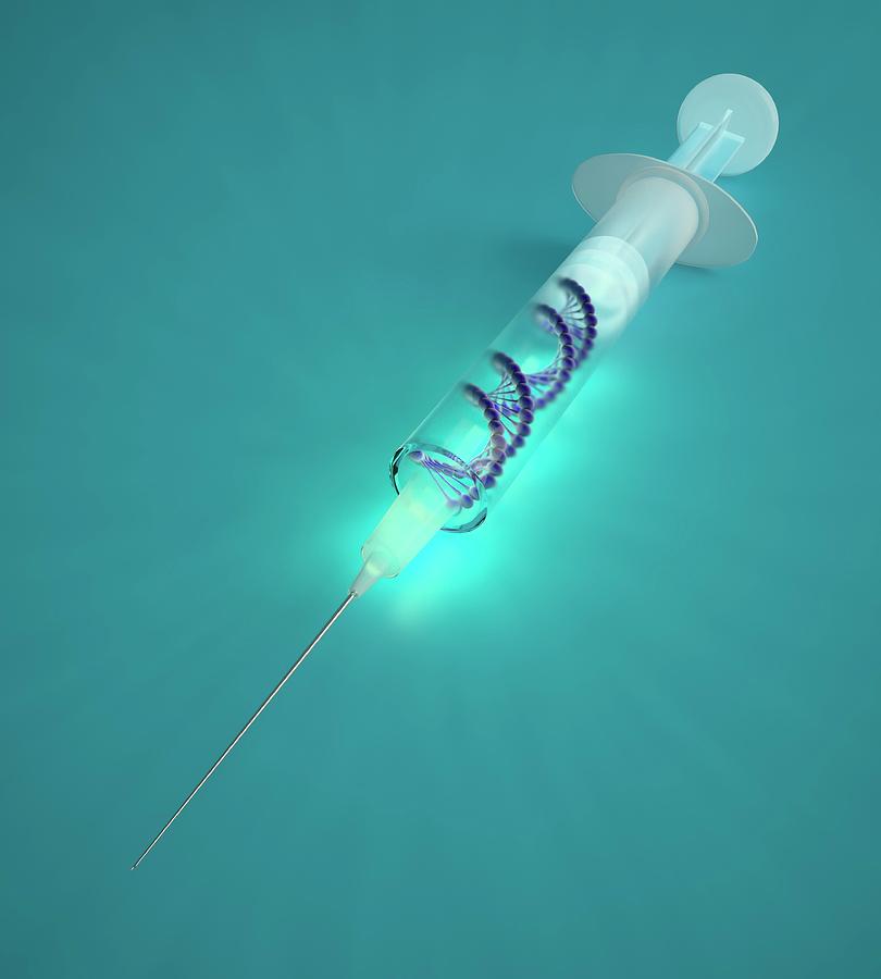 Gene Therapy, Conceptual Artwork Digital Art by Andrzej Wojcicki