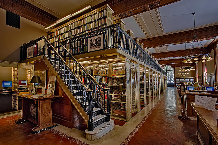Book Photograph - Genealogy Room NY Public Library by Susan Candelario
