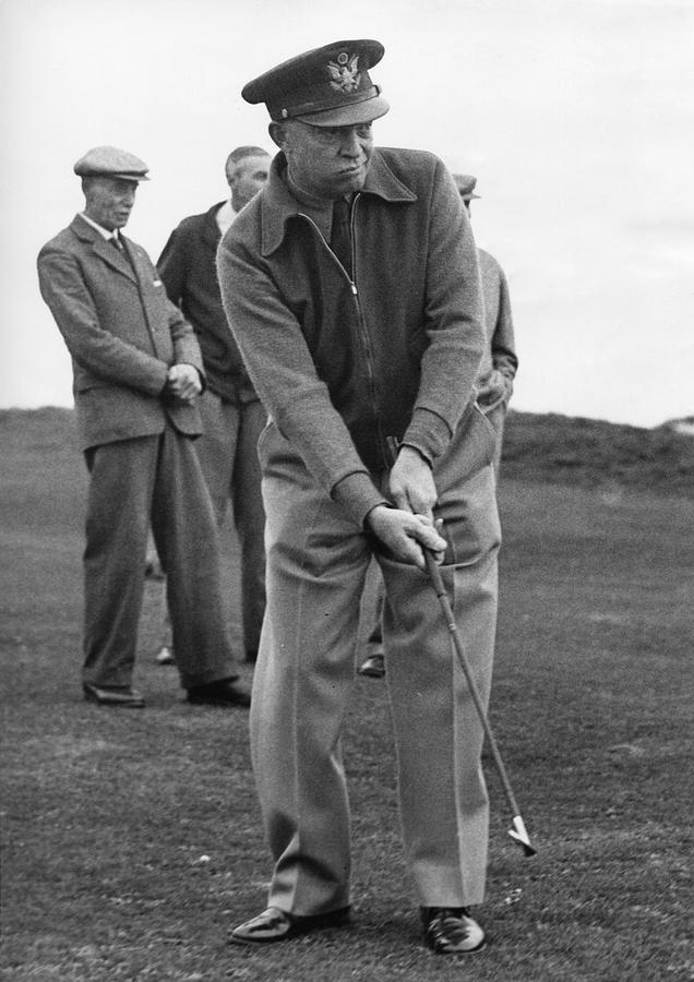 General Dwight Eisenhower, Plays Golf Photograph by Everett
