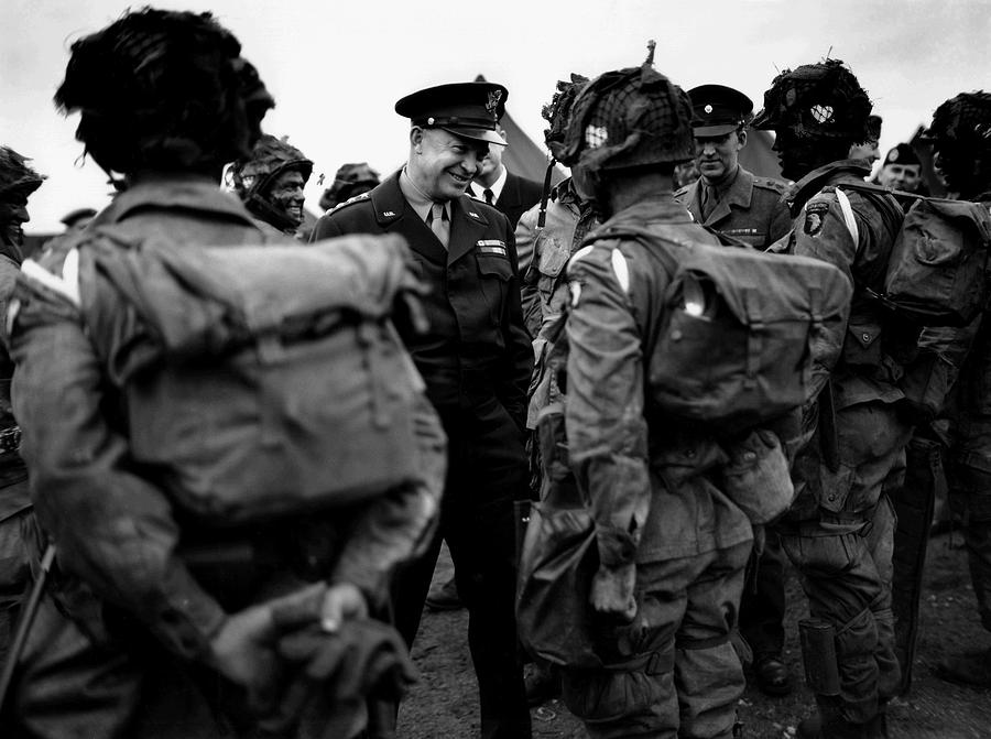 General Eisenhower Talks Photograph by Everett