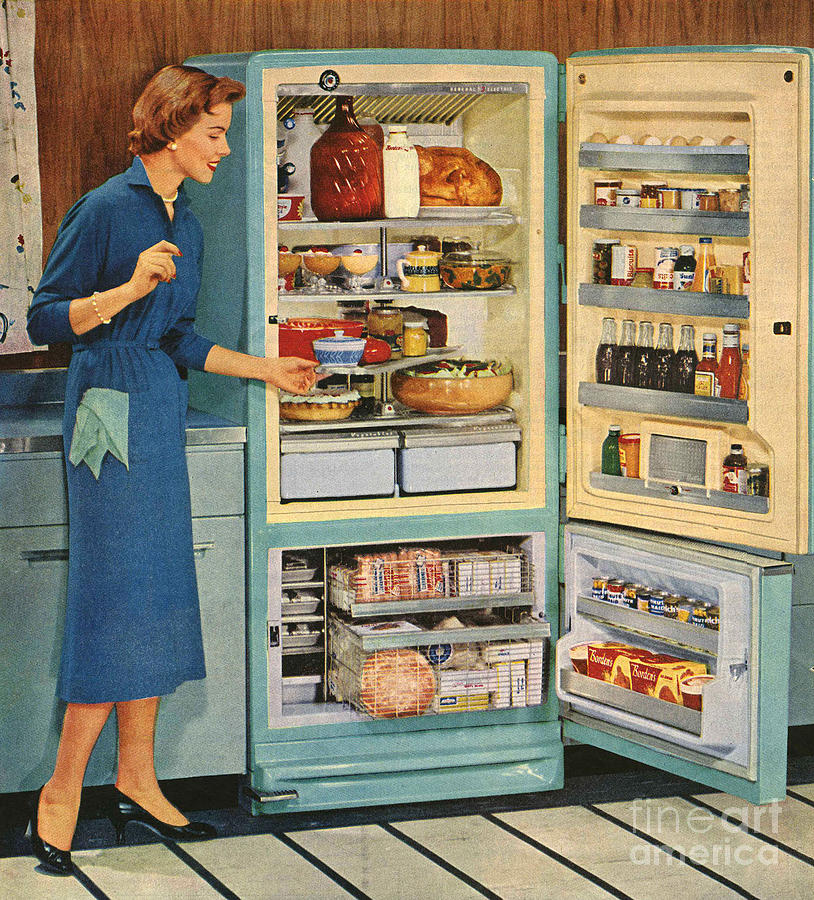 Western Auto 1950s Usa Fridges Freezers Art Print by The Advertising  Archives - Fine Art America