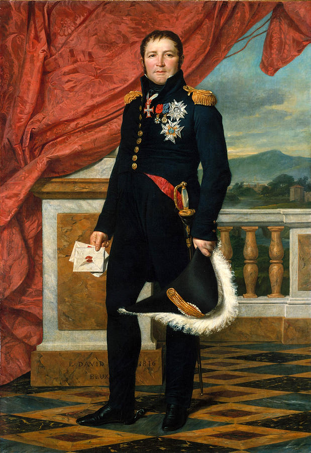 General Etienne-Maurice Gerard Painting by Jacques-Louis David