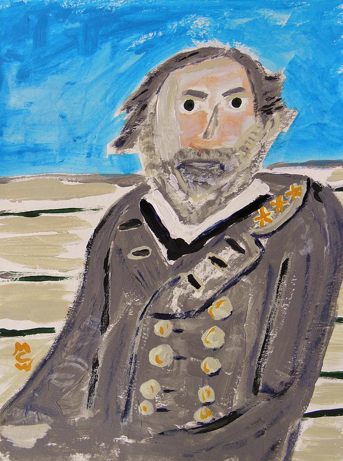 Portrait Painting - General Lee by Mary Carol Williams
