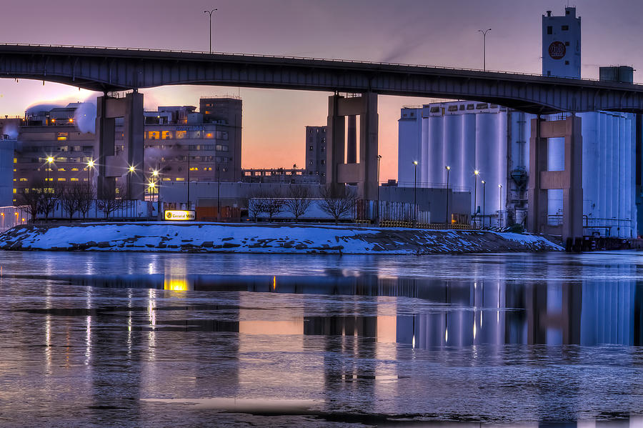 General Mills From the River Photograph by Don Nieman