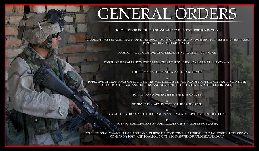 army 3 general orders