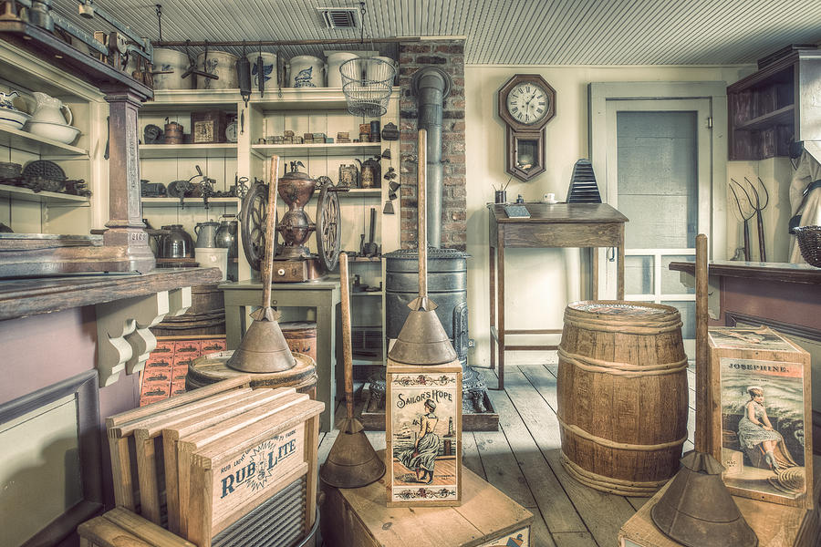General Store - 19th Century Seaport Village Photograph by Gary Heller
