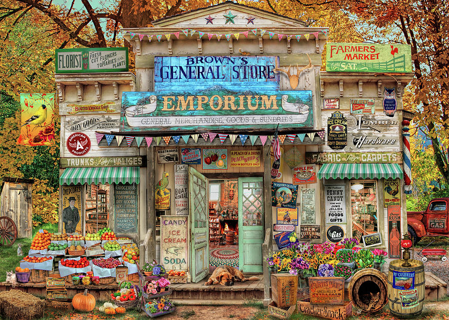 Store Drawing - General Store by MGL Meiklejohn Graphics Licensing