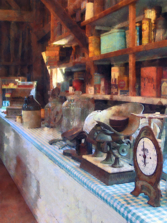 General Store With Scales Photograph by Susan Savad