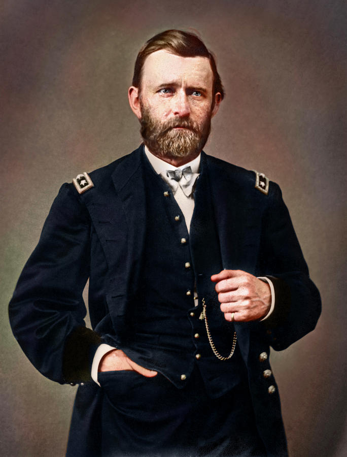 Vintage Photograph - General Ulysses S. Grant Amid by Stocktrek Images