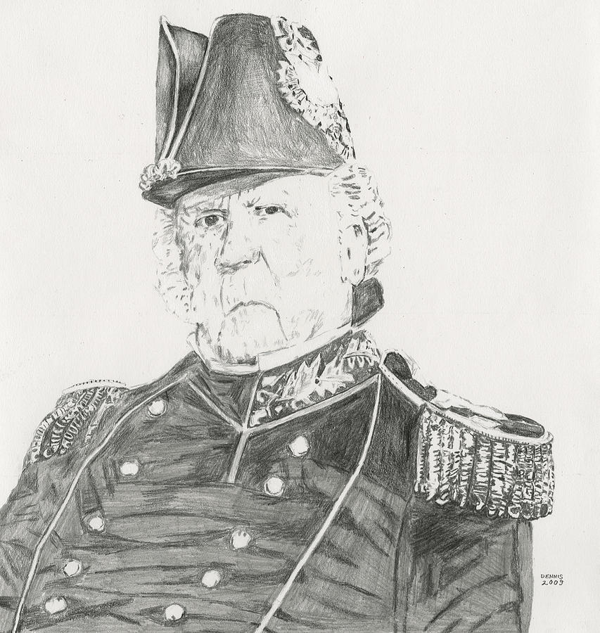 General Winfield Scott Drawing by Dennis Larson Fine Art America