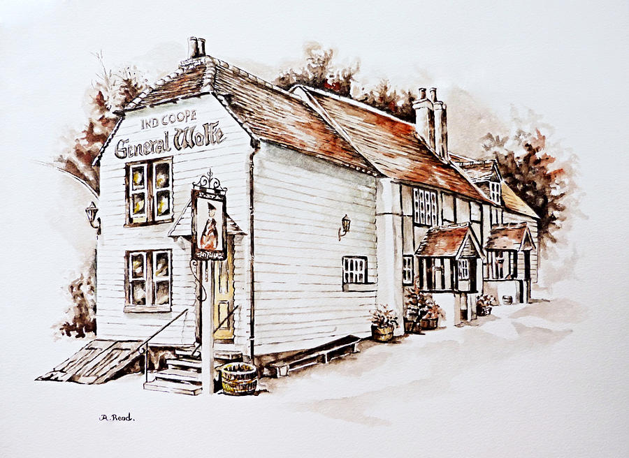 General wolfe pub Painting by Andrew Read