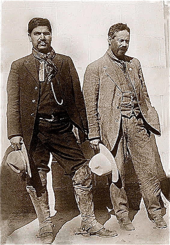 Generals Rodolfo Fierro and Pancho Villa #1 unknown location c.1913-2013 Photograph by David Lee Guss